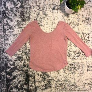 Scoop Neck Madewell Quarter Sleeve Shirt